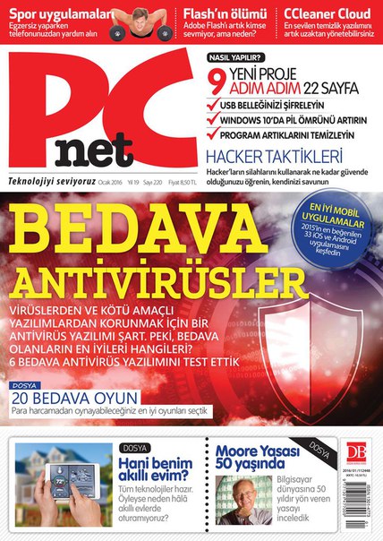 PcNet Dergisi Ocak 2016 Pdf İndir