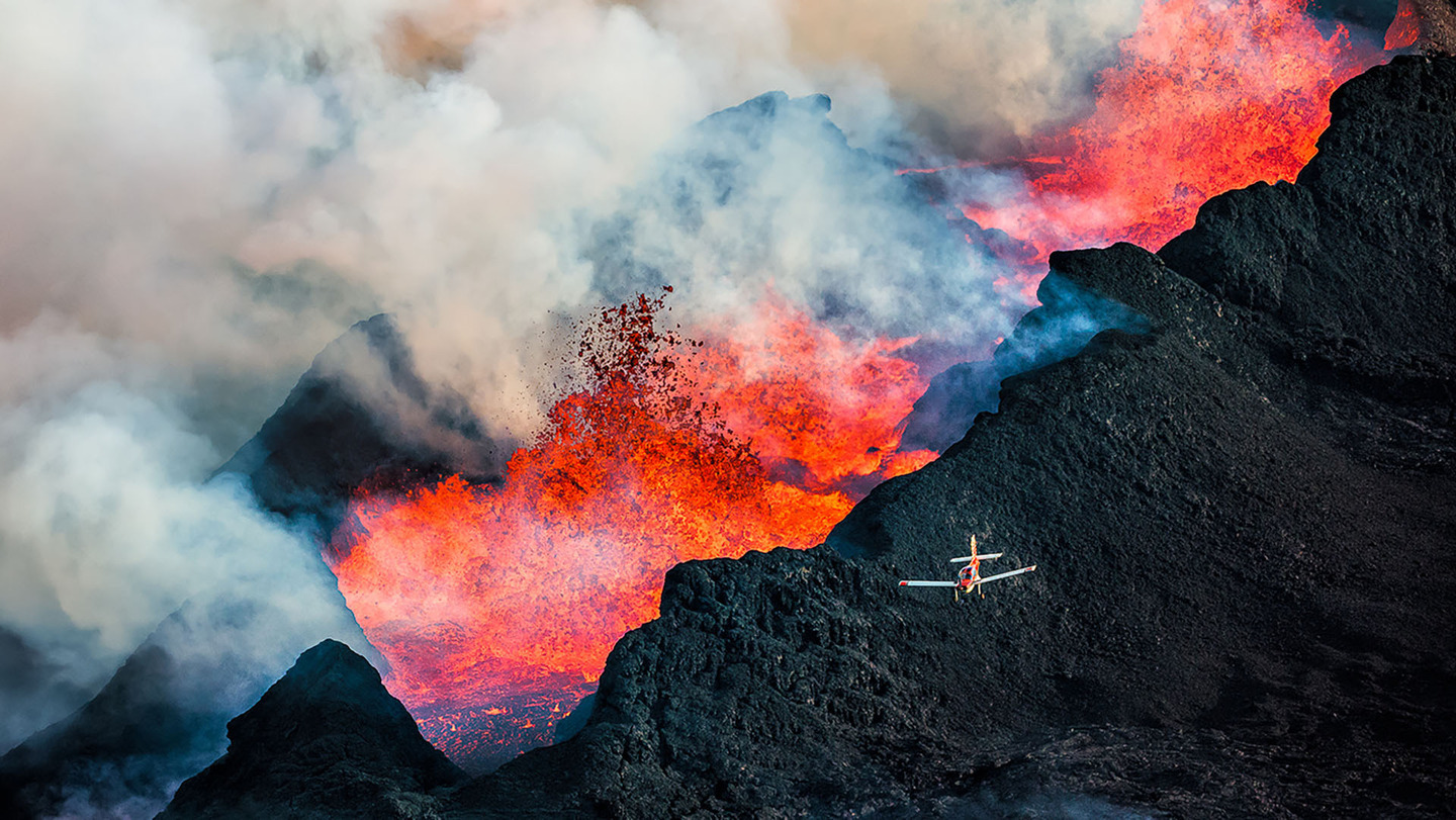 Извержение вулкана в Исландии скачать