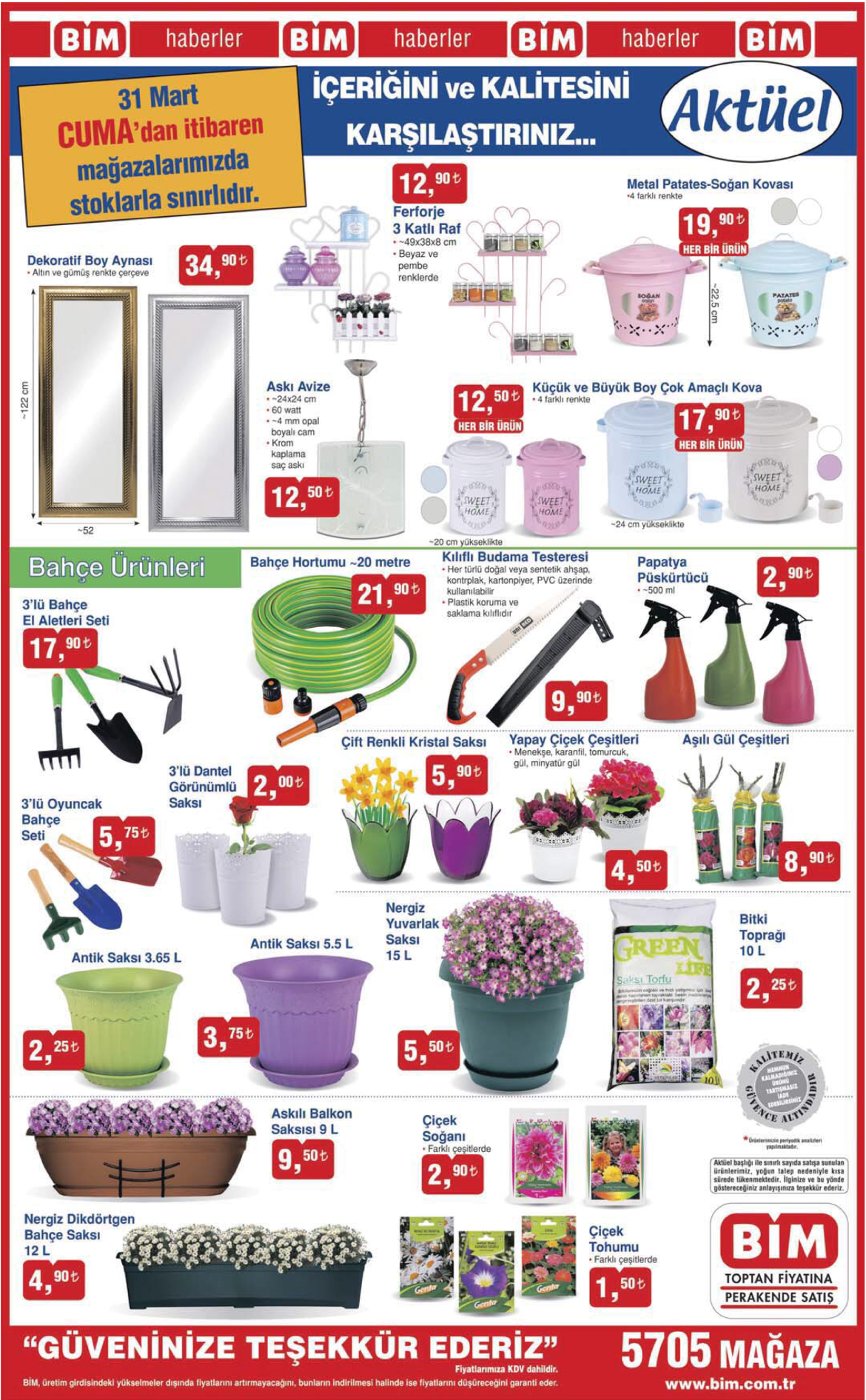 BİM 31 Mart Kataloğu – 1 BİM 31 Mart Kataloğu – 1